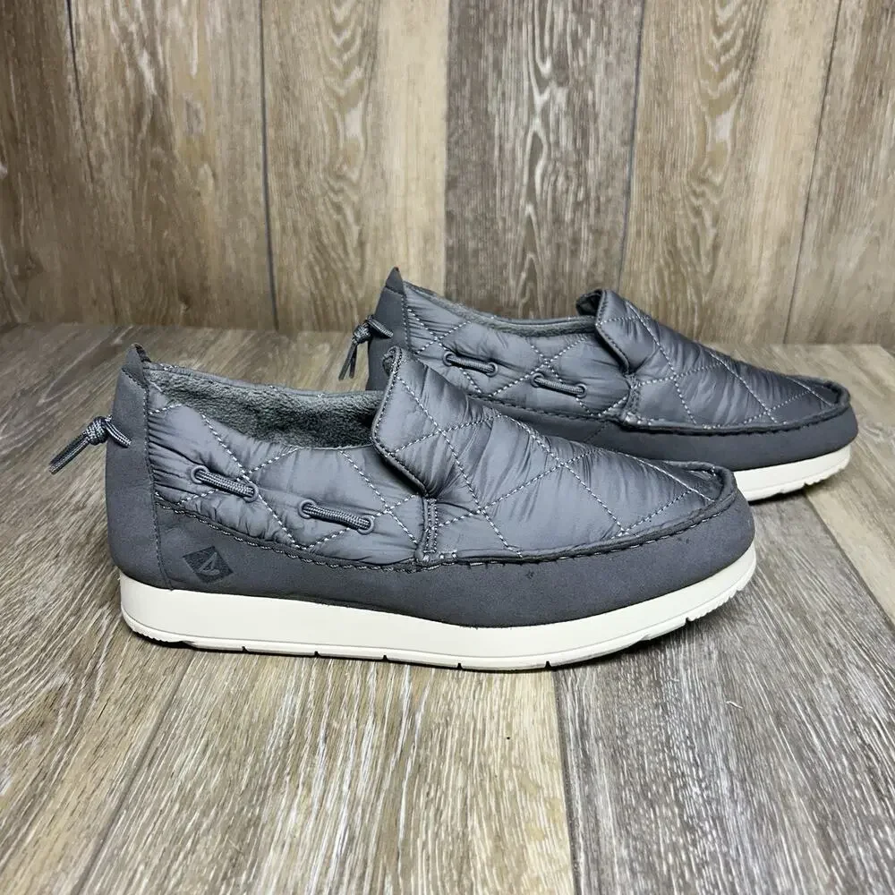 Sperry STS23874 Mens US Size 8.5 Gray Moc-Sider Slip On Casual Boat Shoes